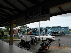 Kondisi terminal Bis Kuching